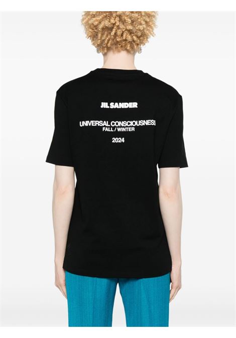 Black logo-print T-shirt Jil Sander - women JIL SANDER | J02GC0128J46219001